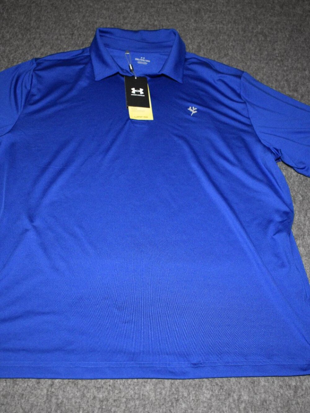 Under Armour Men’s Polo Shirt 2XL Blue UPF 50+ Anti-Odor Golf Casual